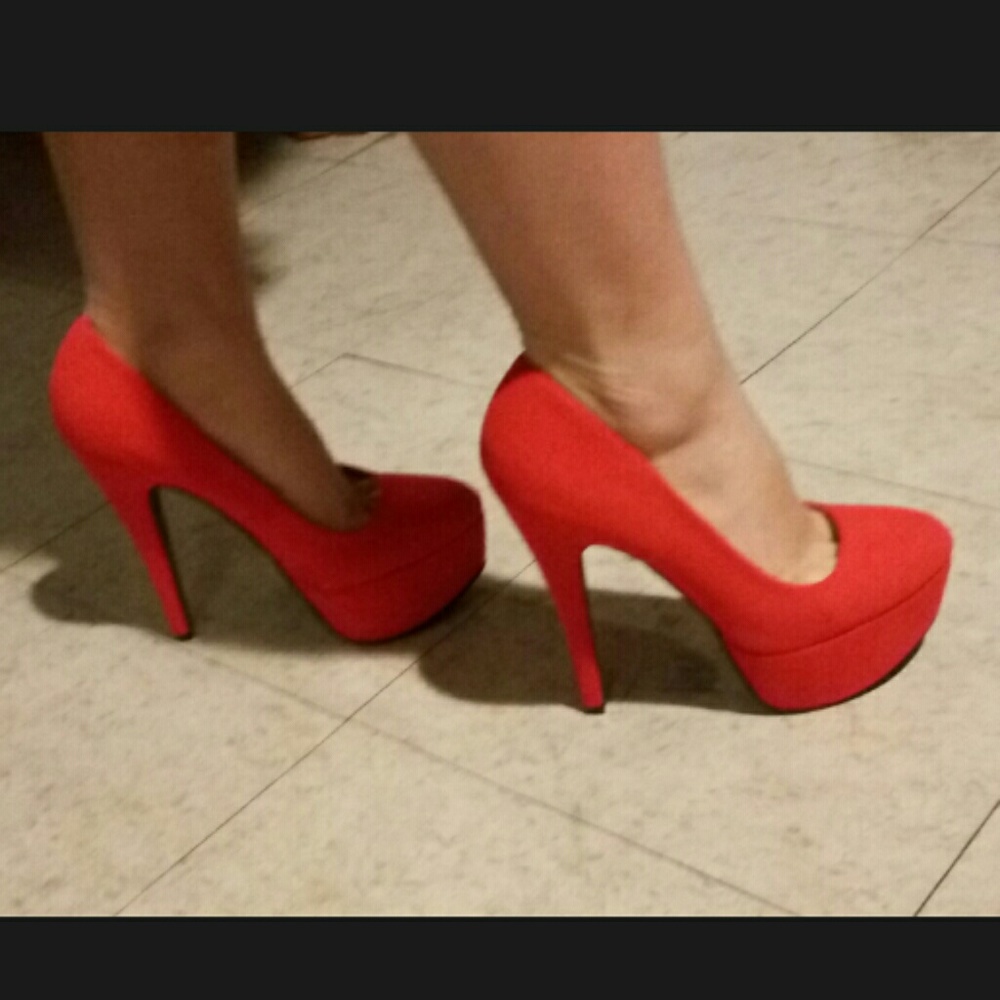 Red Suede Heels